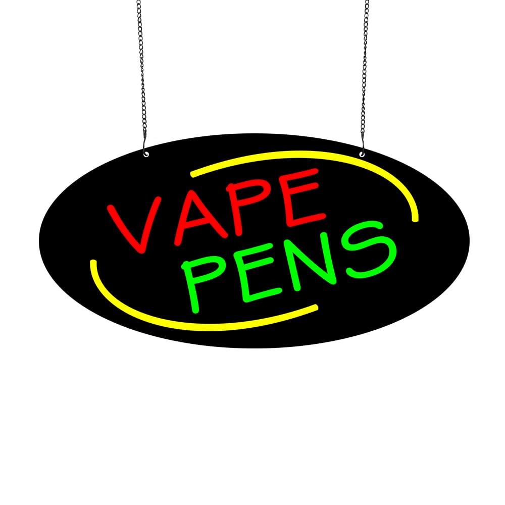 Vaping Store - Neonowy znak Vape Pens, ściemnialna lampa