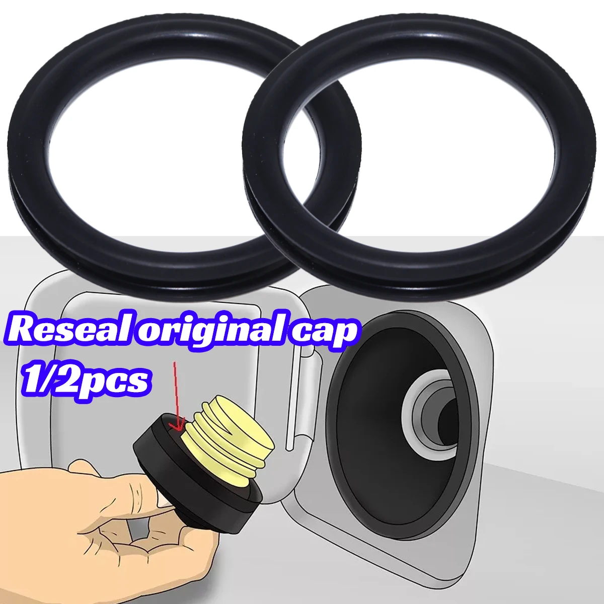 Tank O-Ring Seal - 1/2szt Uszczelka korka wlewu paliwa do