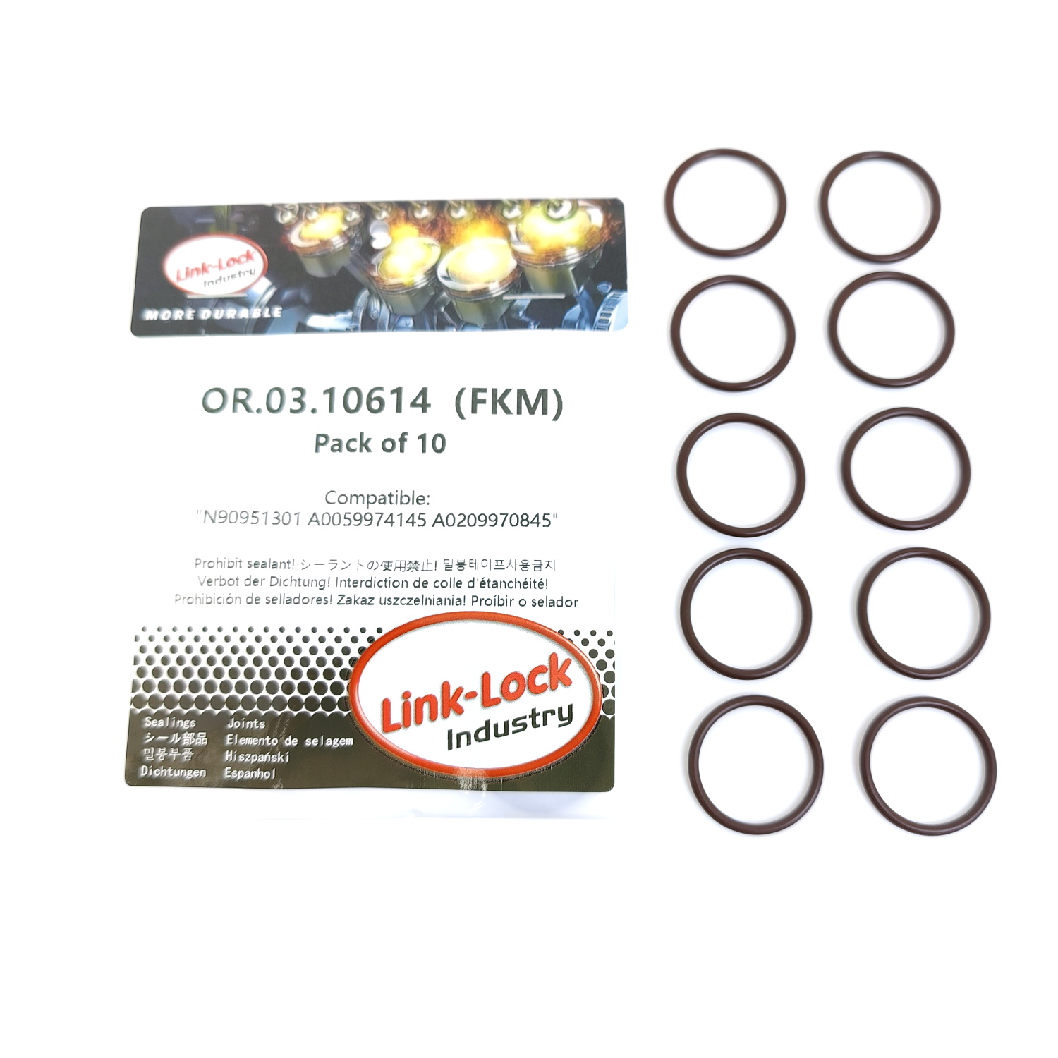 Tank O-Ring Seal - 10 SZT. OR.03.10614 Zestaw uszczelek O-ring