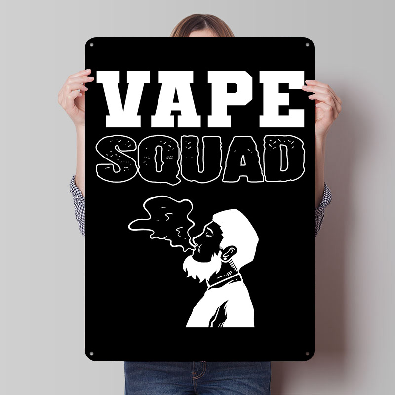 Vaping Store - Plakaty z blachy Vape Squad Vape