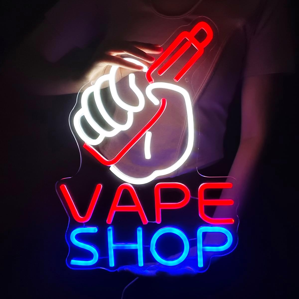 Vaping Store - Neonowy szyld VAPE Shop do sklepu