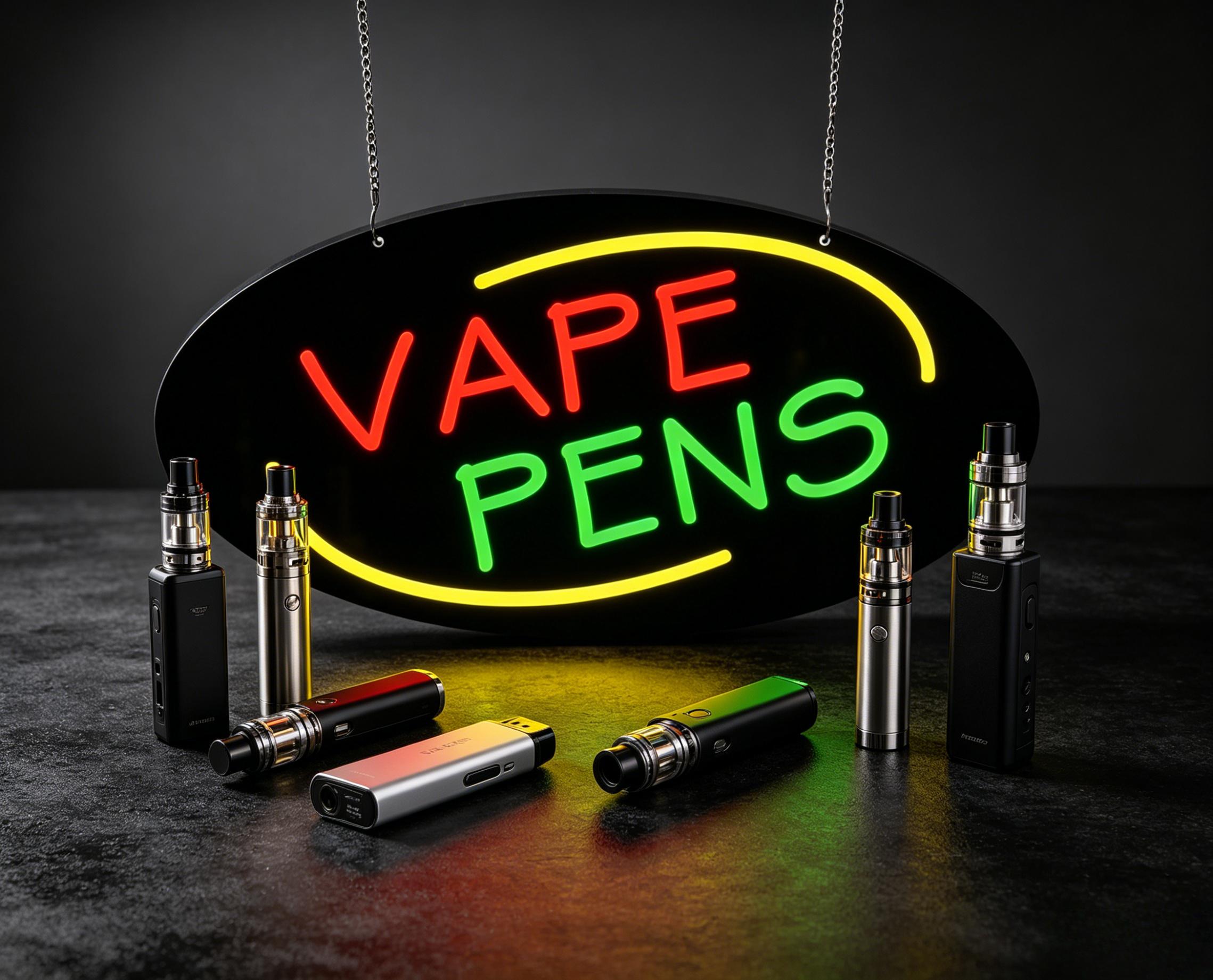 Neonowy znak Vape Pens, ściemn – Vaping Store recenzja i cena