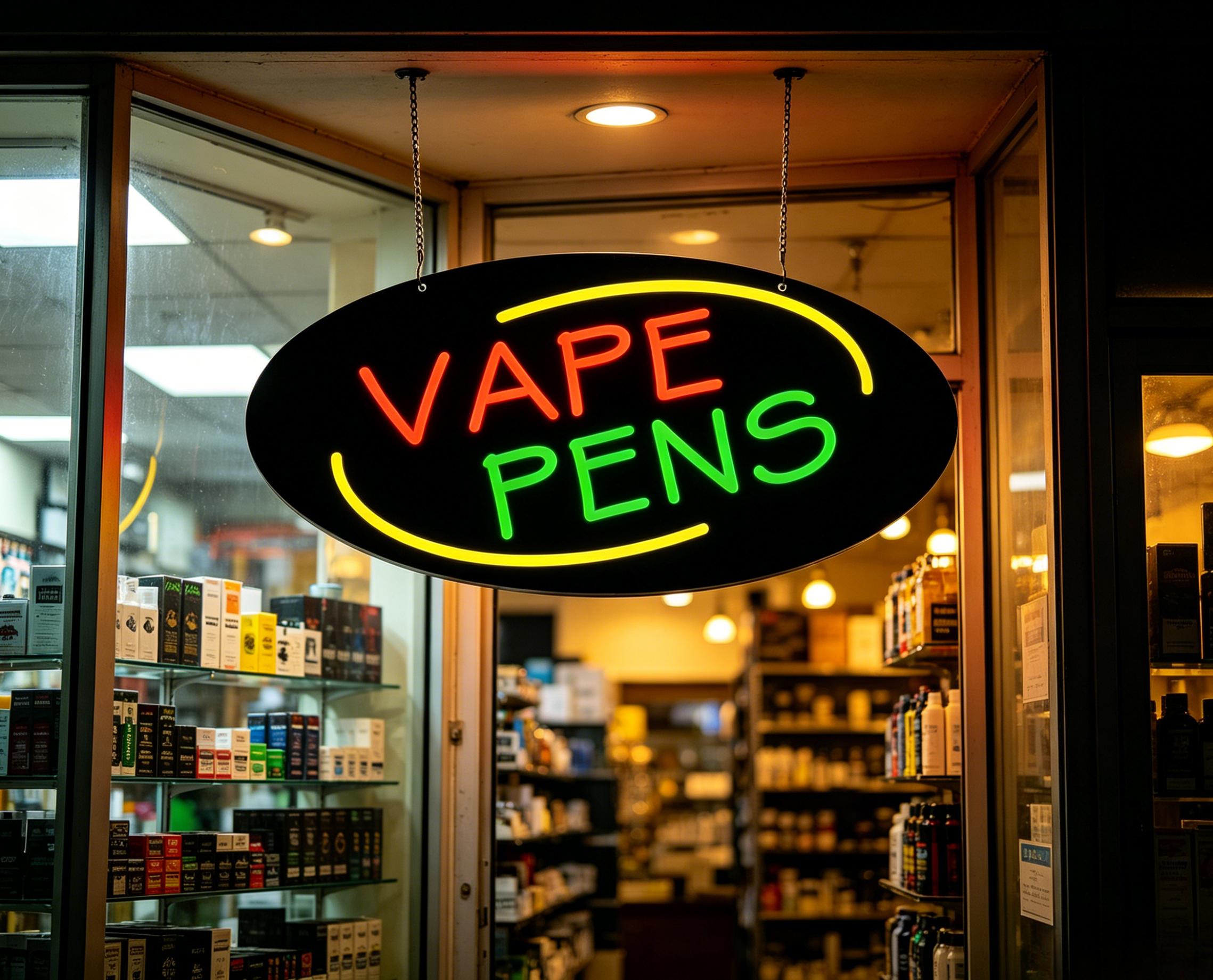 Neonowy znak Vape Pens, ściemn – Vaping Store recenzja i cena