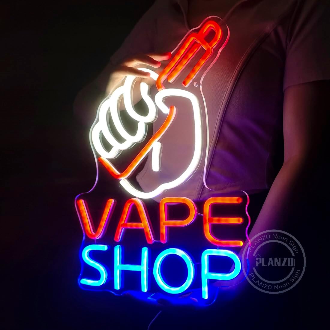 VAPE Shop Neon Sign for Smoke  – Vaping Store recenzja i cena