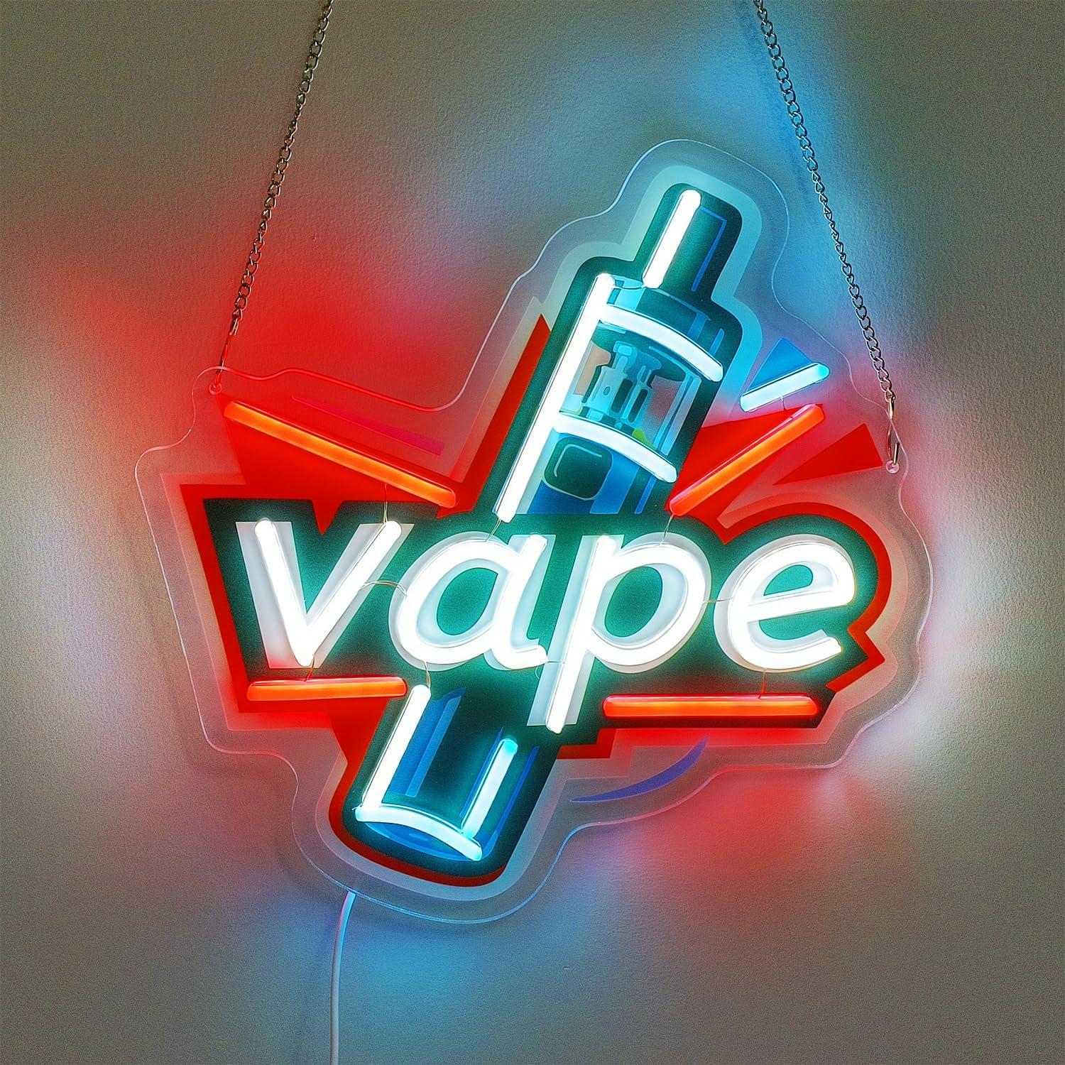 Neonowy znak Vape USB, ściemni – Vaping Store recenzja i cena