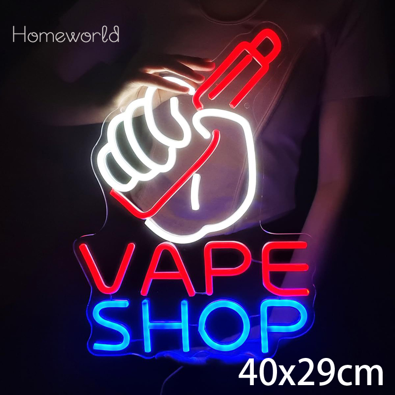 VAPE Shop Neon Sign for Smoke  – Vaping Store recenzja i cena