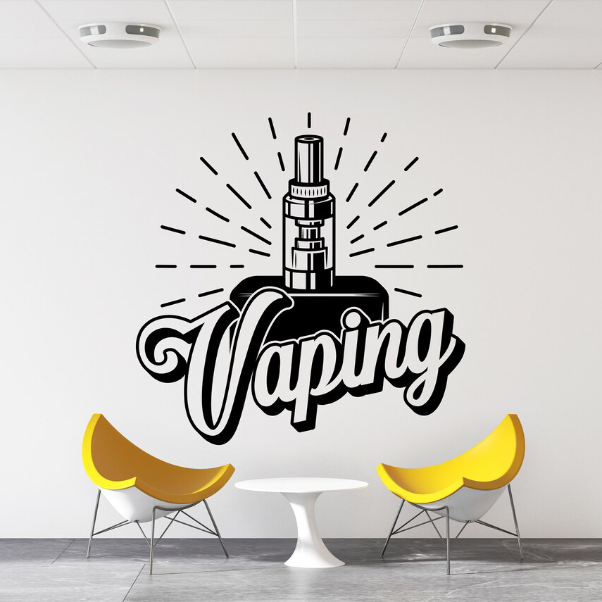 Naklejka ściana sklepowa nakle – Vaping Store recenzja i cena